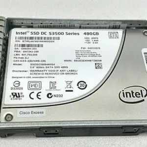 思科 UCS-SD480G0KS2-EV 磁盘 - 思科 480GB SATA SSD 6Gb/s 2.5”